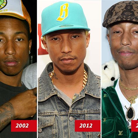 pharrell williams then and now.